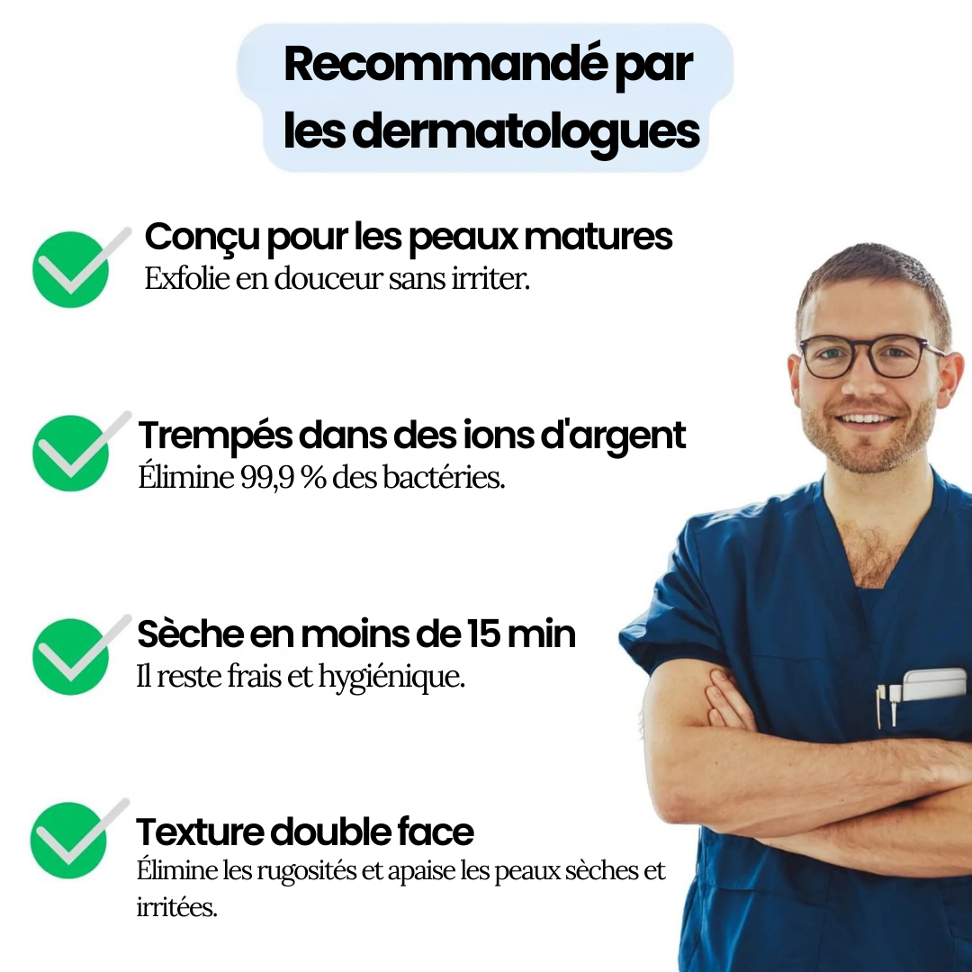 Serviette de douche exfoliante Cloom™